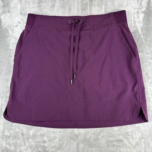 Athleta Midtown Skort Womens 8 Purple Fitted Hiking Tennis Pockets Stretch(0939)
